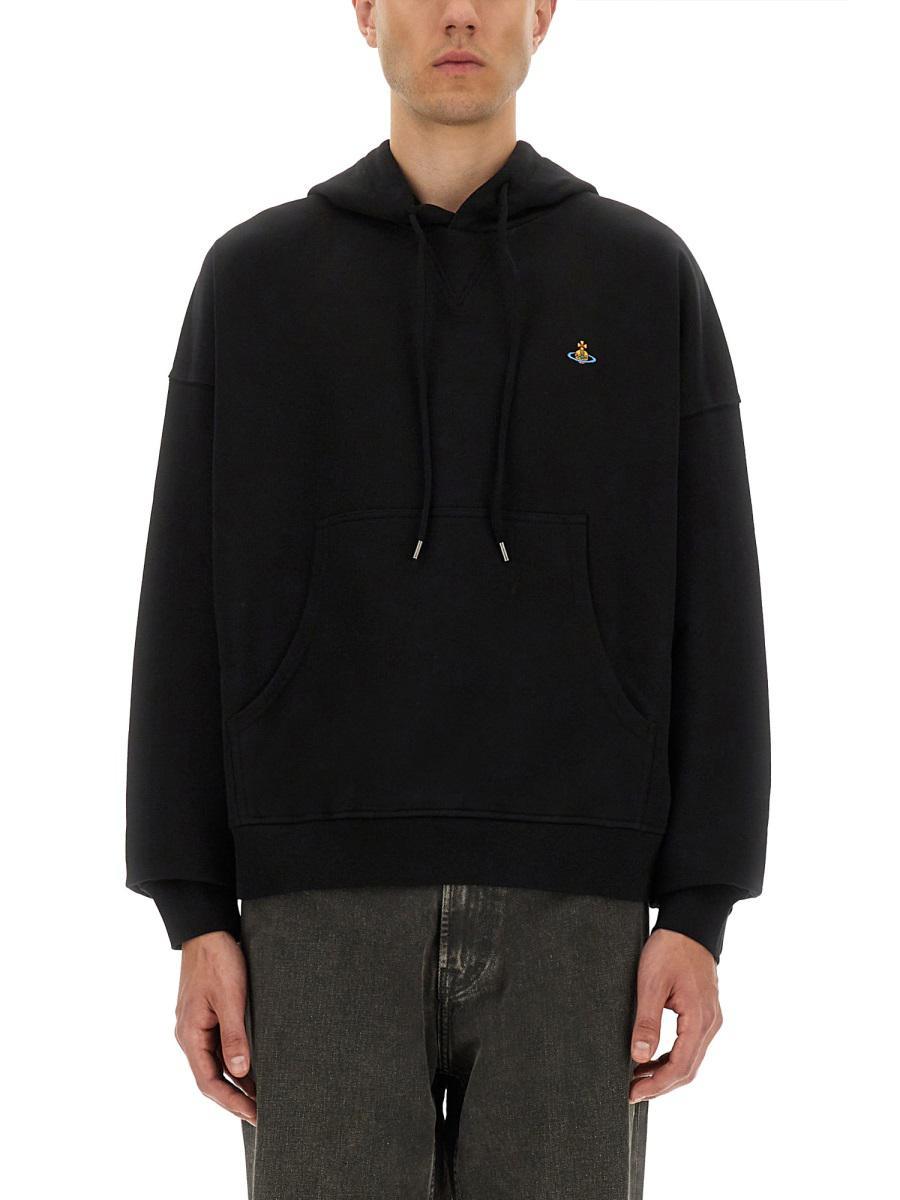 パーカー・フーディ Vivienne Westwood Black cotton Ashton sweatshirt Vivienne Westwood Hoodies for Men | Online Sale up to 49