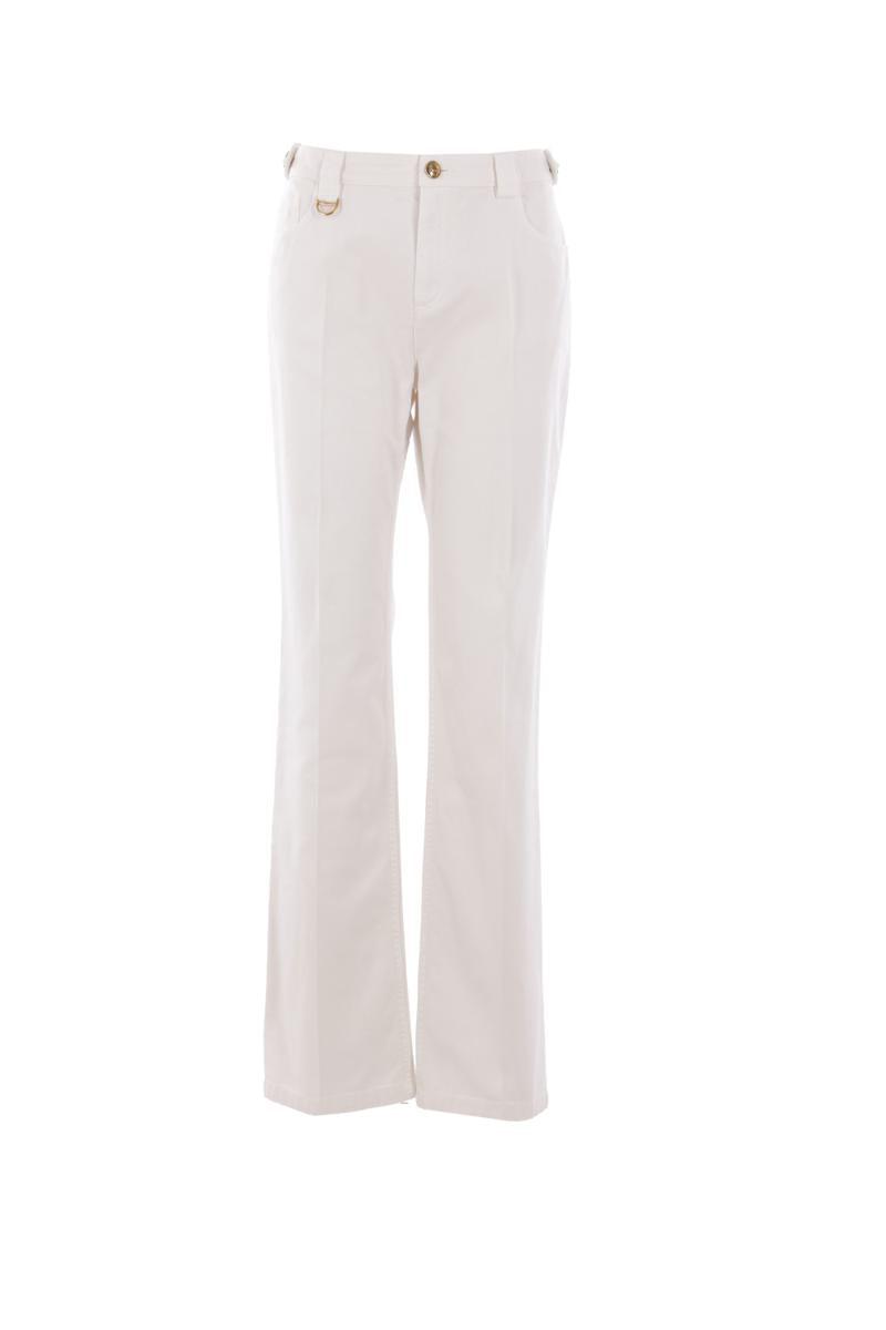 パンツ Chloe Straight-Leg Trousers In Canvas CHLOÉ Cotton-canvas flared pants | NET-A-PORTER