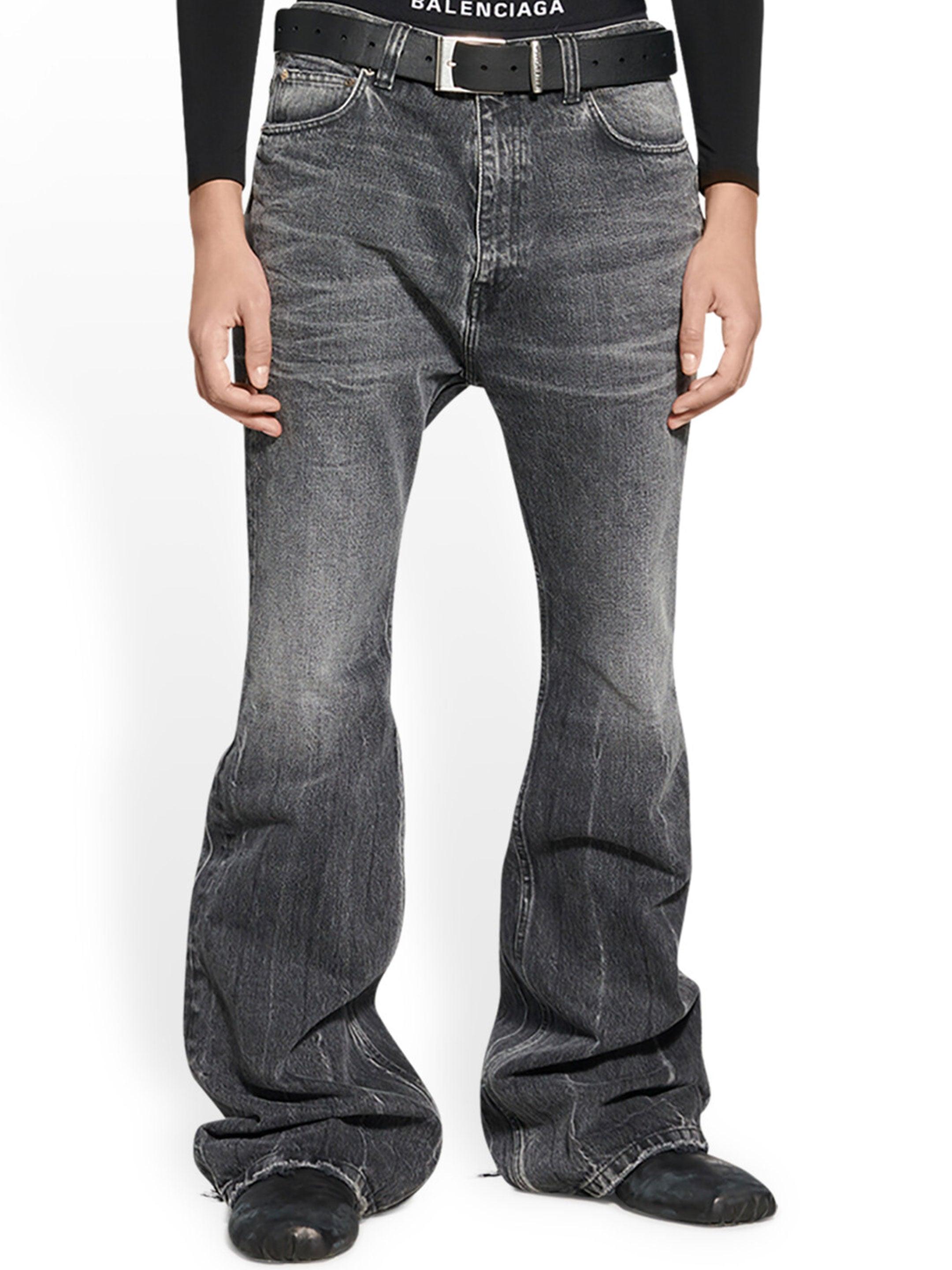 Balenciaga Black Flared Jeans for Men | Lyst