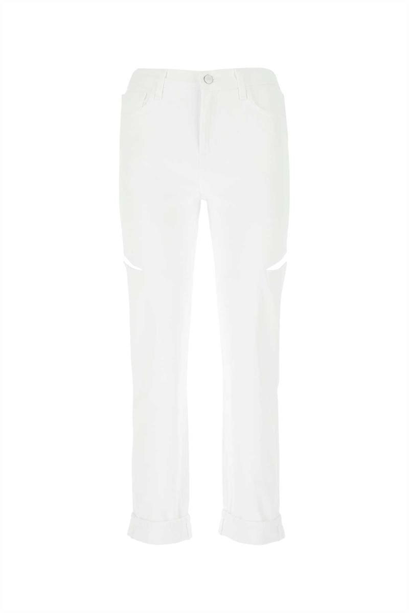 J brand high rise white on sale jeans