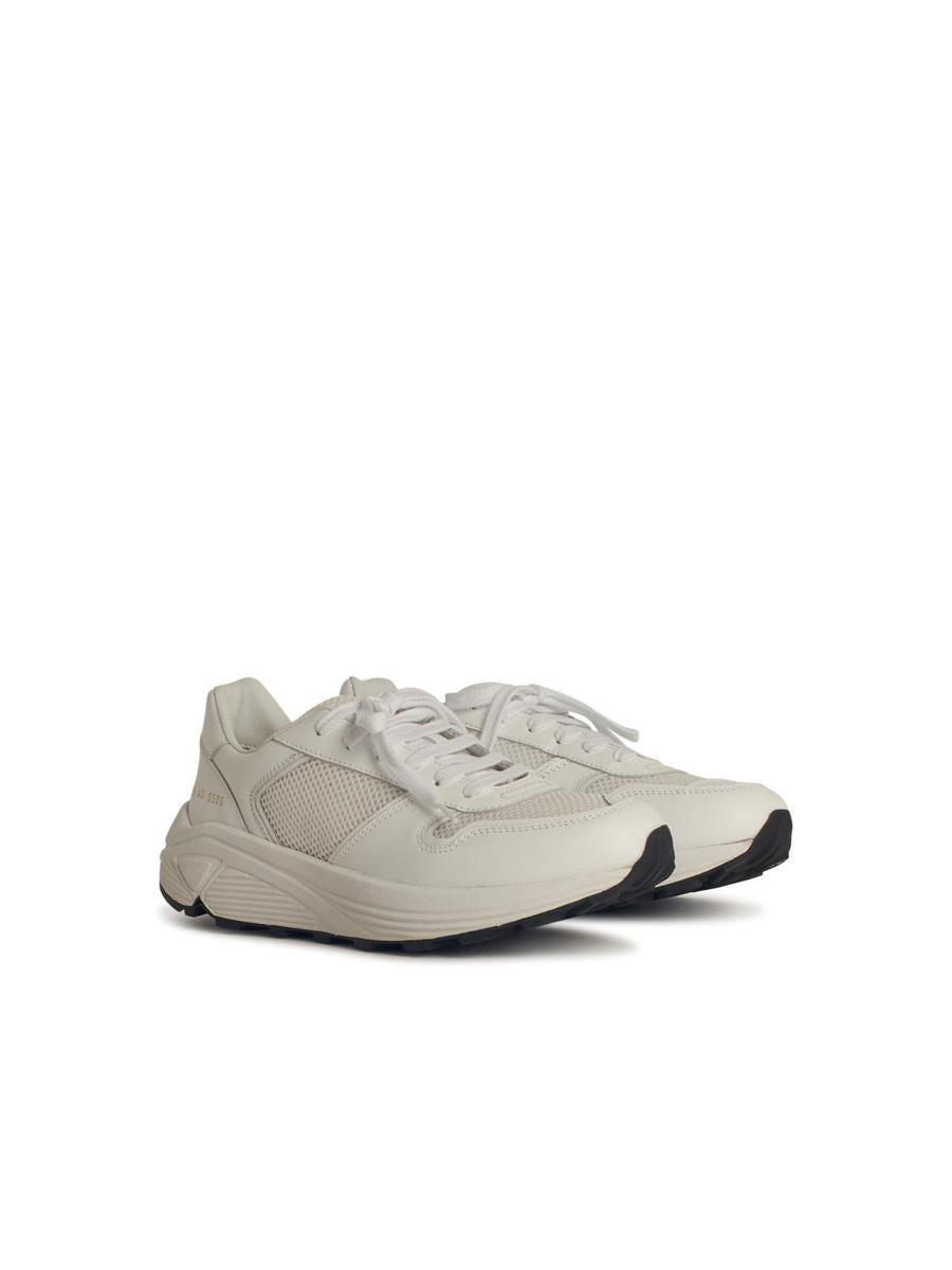 スニーカー Common Projects Runner' White Leather Blend Sneakers Common Projects Runner' Leather Blend Sneakers in White for