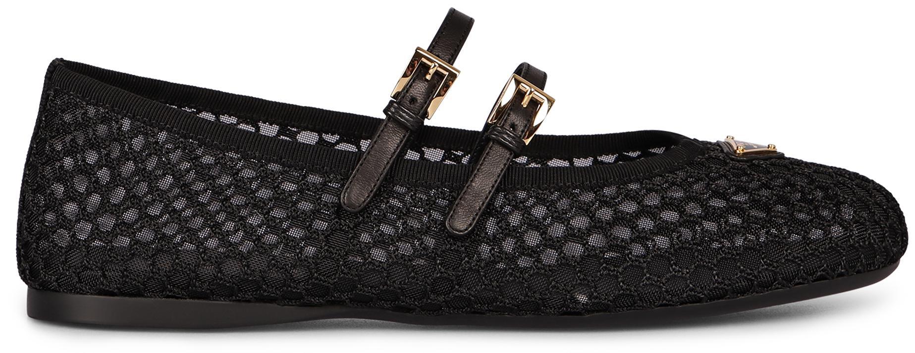 バレエシューズ PRADA BLACK MESH BALLERINAS Prada Black Mesh Ballerinas (PRADA/バレエシューズ) BLACK