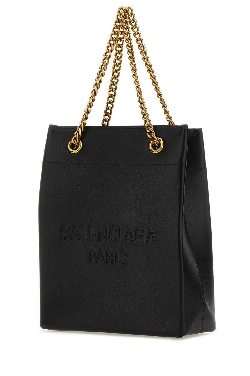 Balenciaga Duty Free Leather Tote Bag in Black Lyst UK