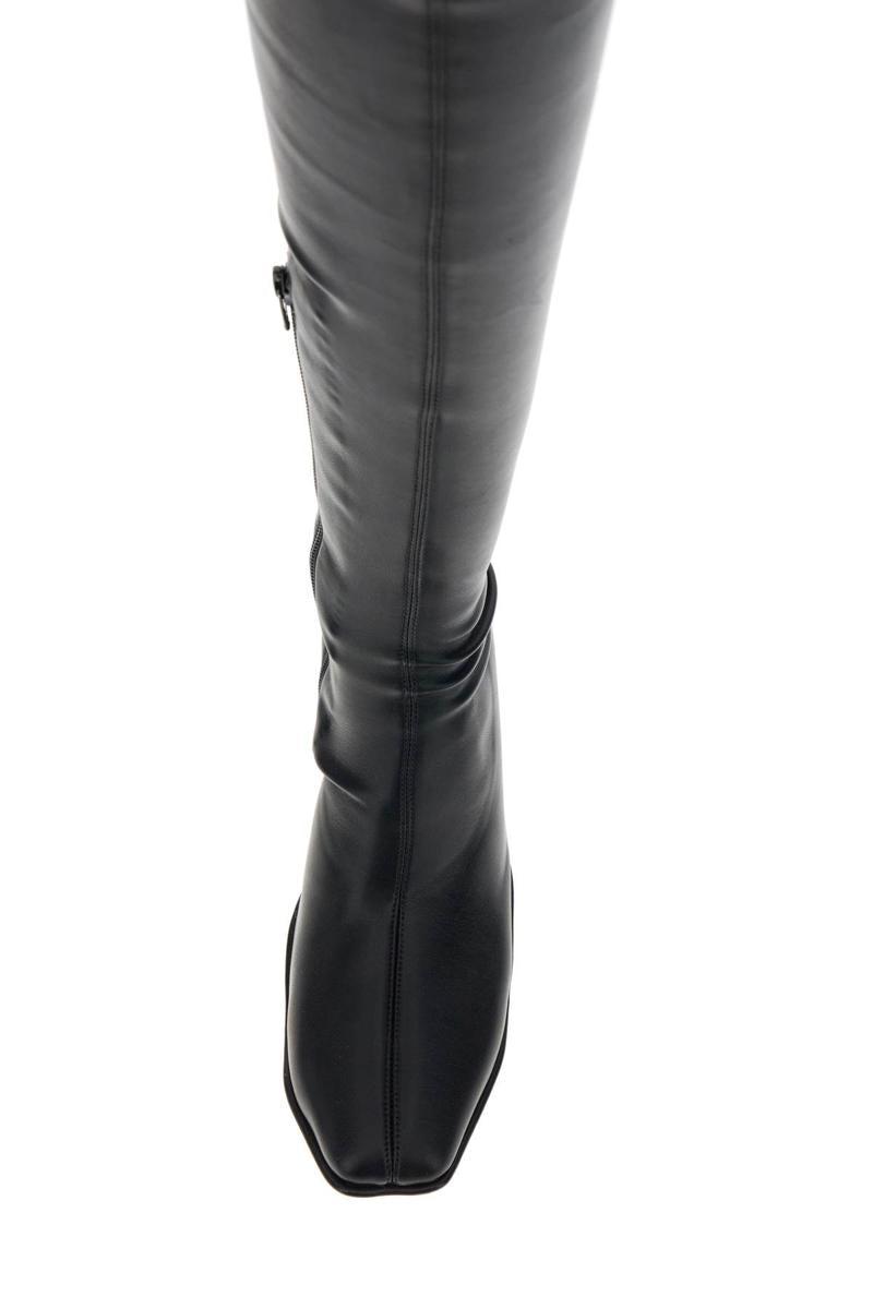 【MM6 Maison Margiela】 Anatomic 70レザー over-the-kneeブー Anatomic 70 leather over-the-knee boots in white - MM 6
