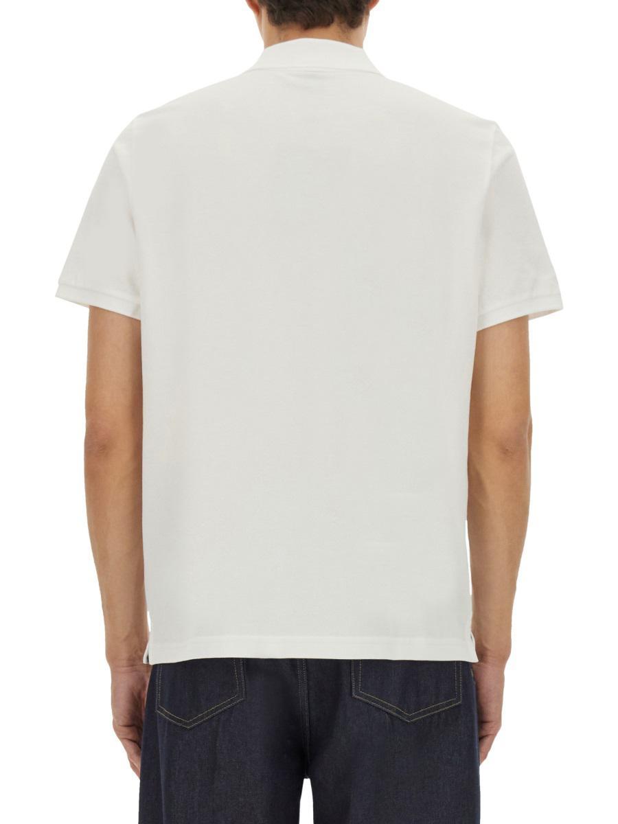 ★MOOSE KNUCKLES★ロゴポロTシャツ Moose Knuckles Igneous Graphic Logo Cotton T-Shirt White and