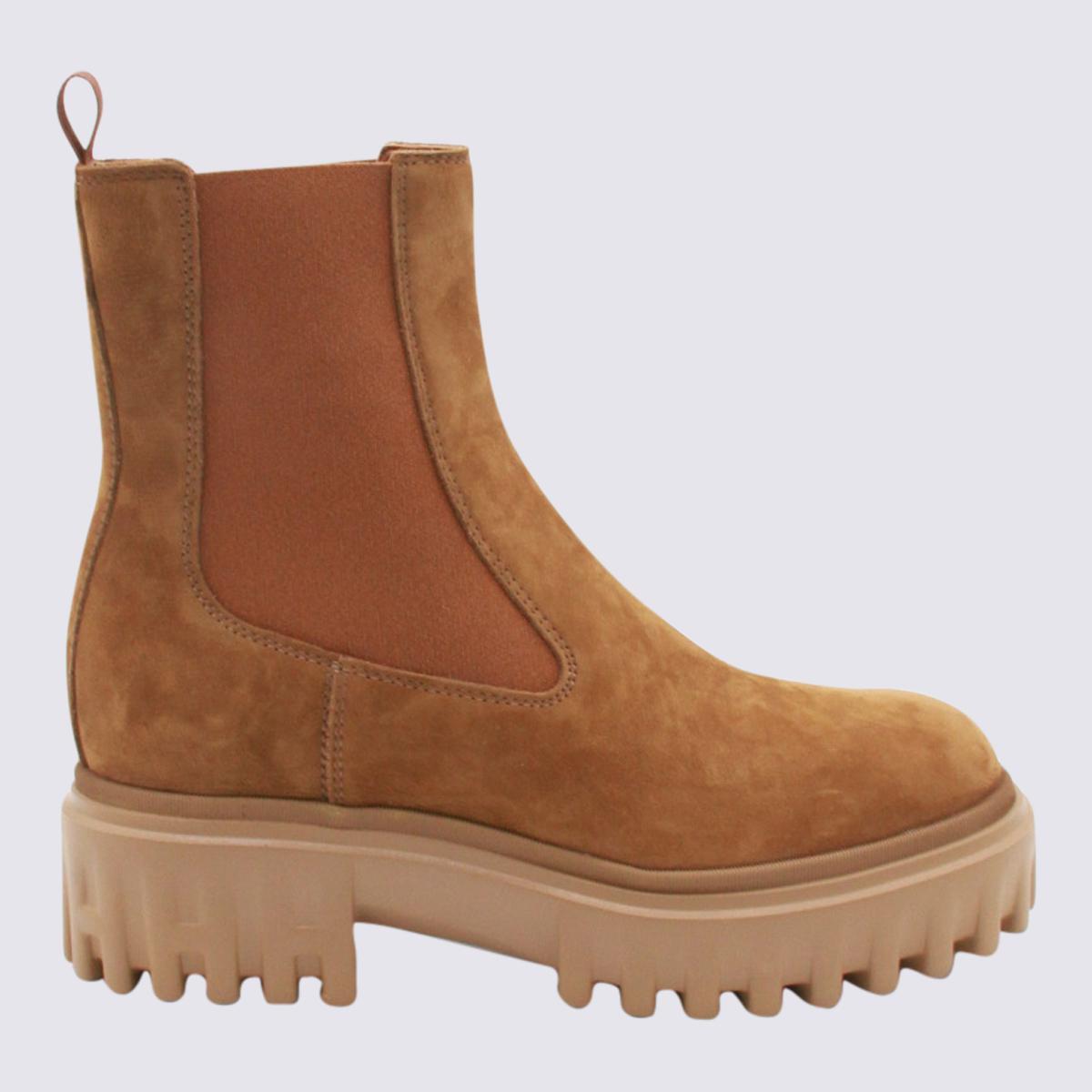ミドルブーツ HOGAN Women Boots HXW6450FF90BTMS410 BROWN HOGAN 25060 (HXW6450FF90BTMS410) - Quicke
