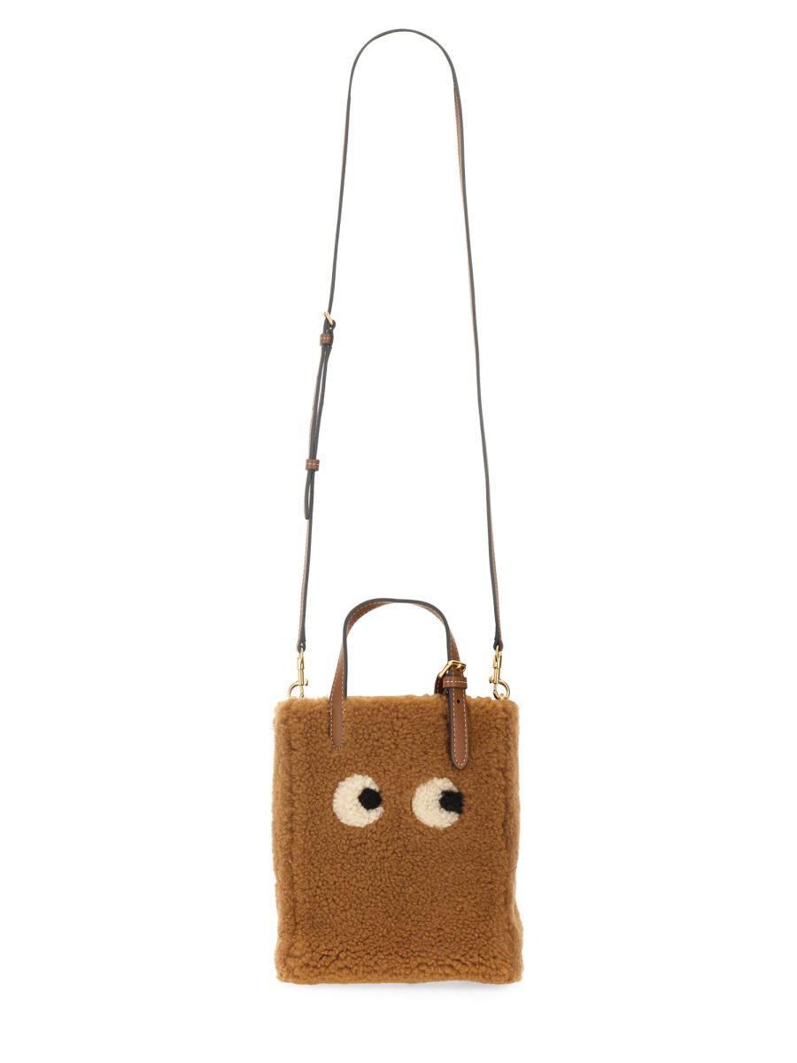 Anya Hindmarch N/s Eyes Mini Tote Bag in Brown Lyst