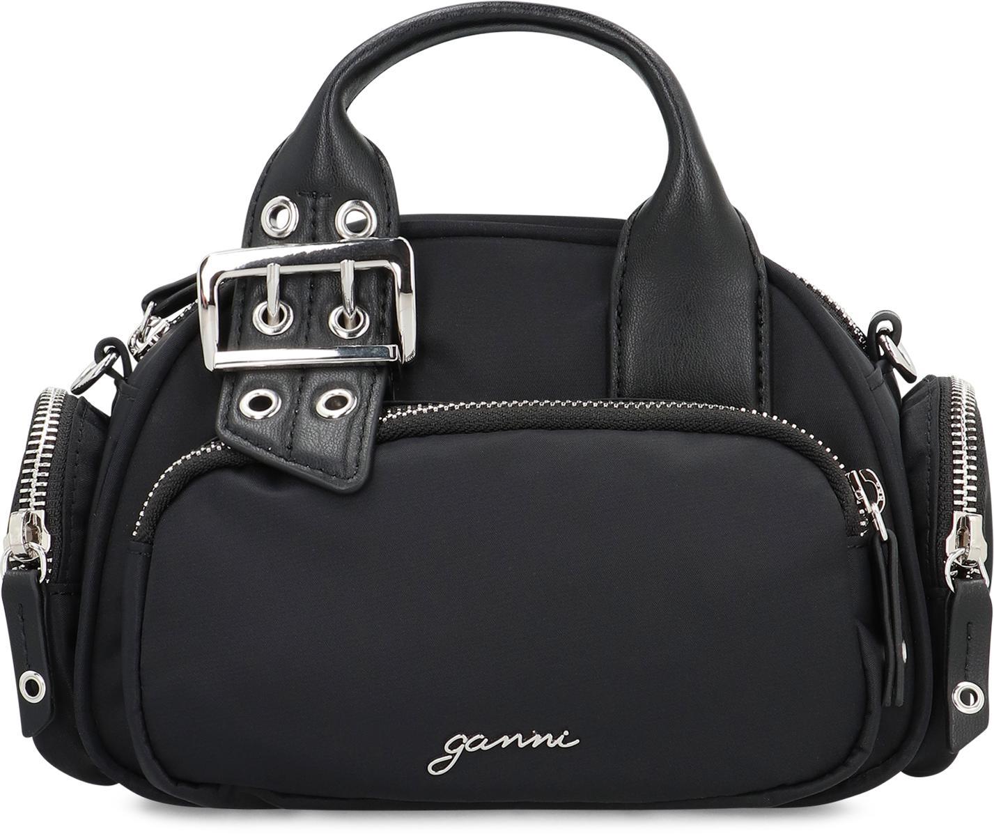 ハンドバッグ GANNI Black Mini Polochon Bag Black Black Mini Polochon Bag | GANNI US