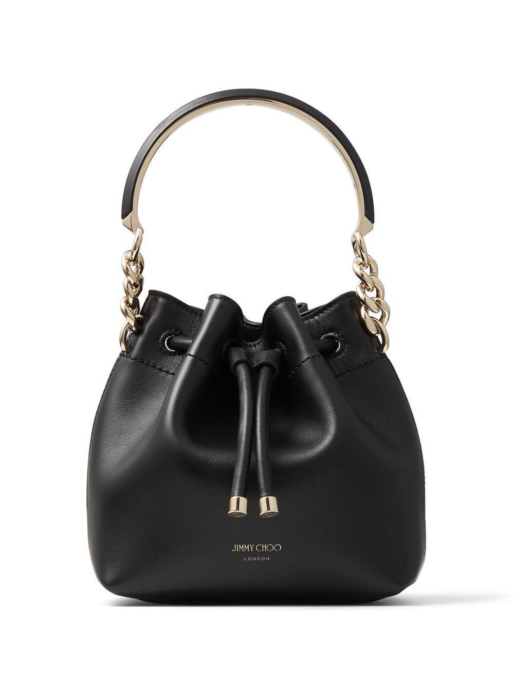 Jimmy Choo Bon Bon Bucket/s Soft Shiny Calf Leather in Black Lyst