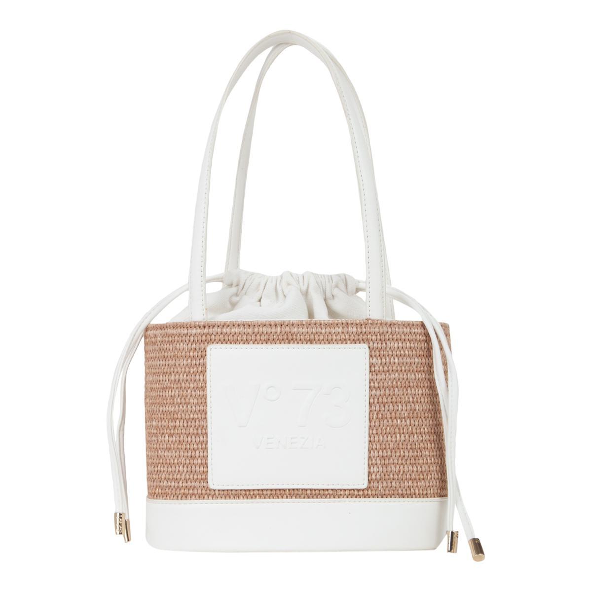 トートバッグ V73 Women Shoulder Bags 73BS8VJ01 NATUR MULTICOLOR Beige Tote V 73 Beige in Cotton - 37492828