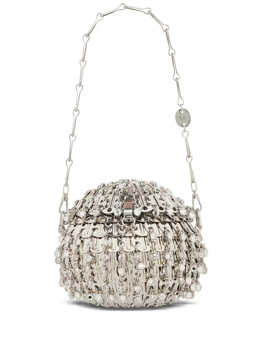Paco Rabanne Small 1969 Ball-shaped Bag in White | Lyst