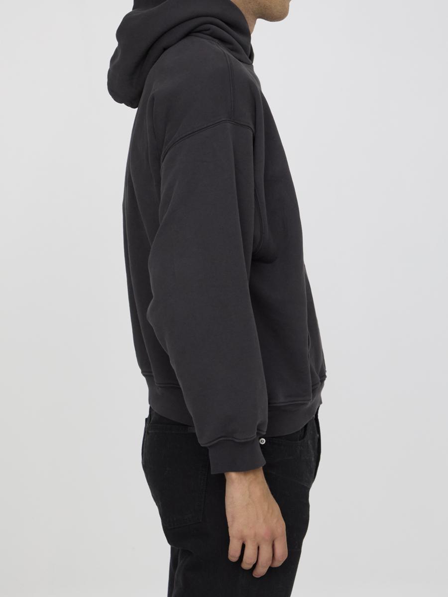 パーカー・フーディ Balenciaga Gray Black Loop Sports Icon Sweatshirt Balenciaga Men's Loop Sports Icon Hoodie | Neiman Marcus