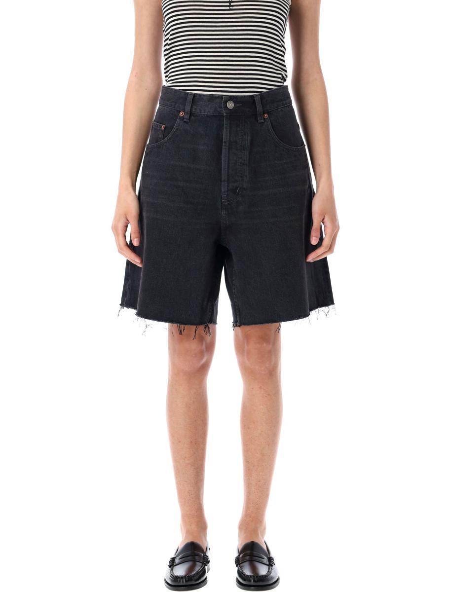 パンツ SAINT LAURENT Women Shorts  Burmudas 786708 Y3A99 1438 GREY Saint Laurent Studded Shorts | Black | FARFETCH