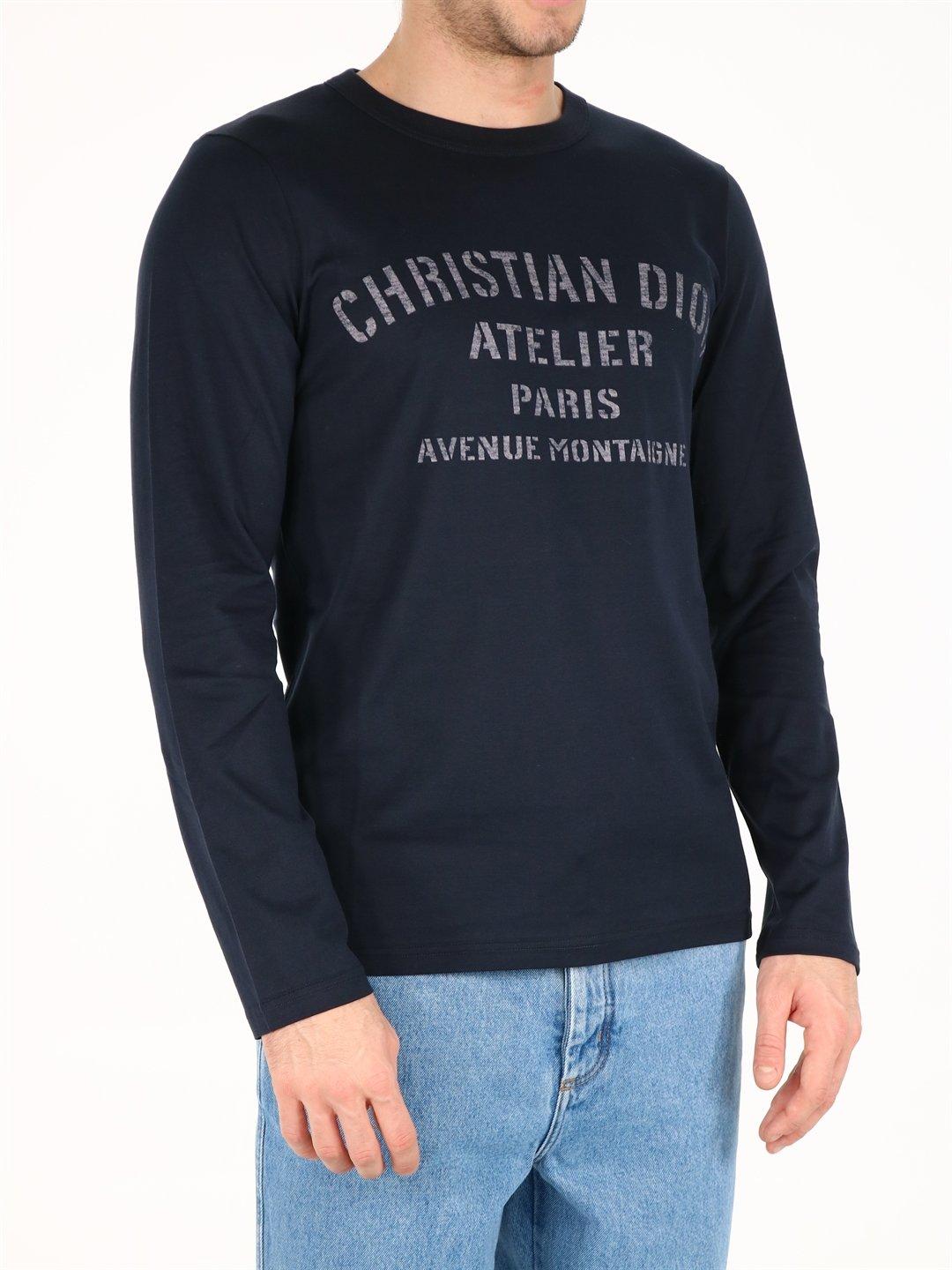 Dior T-shirt "christian Dior Atelier" in Blue for Men | Lyst