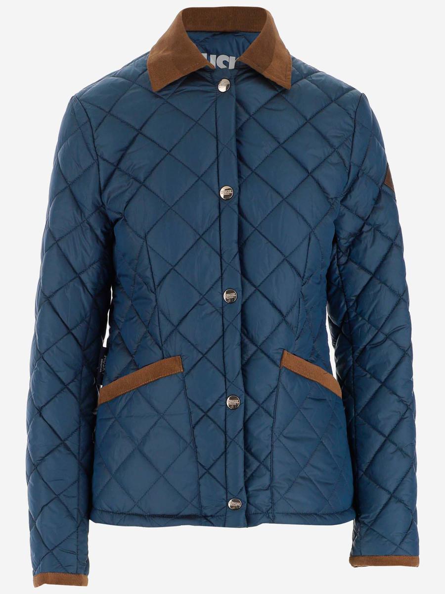 Husky Quilted Matelassé Jacket in Blue | Lyst