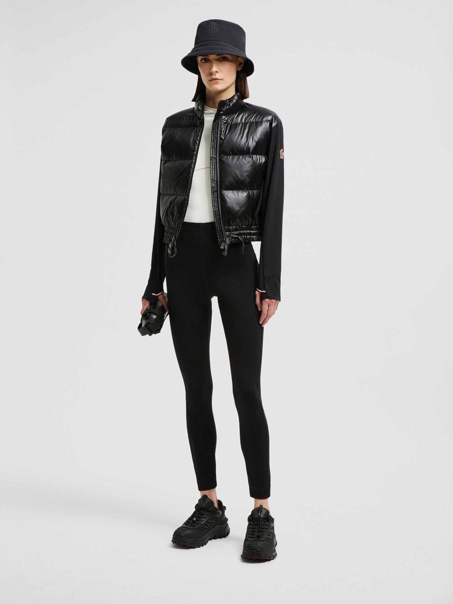 【関税込み】MONCLER Technical jersey leggings Moncler logo-print Technical Jersey Leggings | Black | FARFETCH