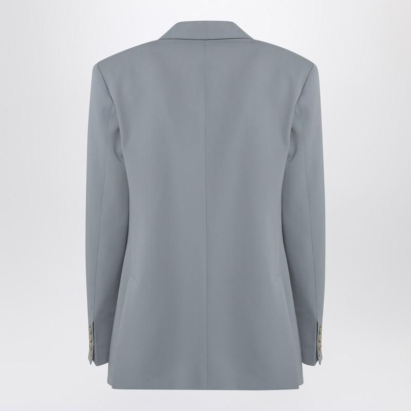 Stella McCartney Light Wool Double-Breasted Jacket in Grey