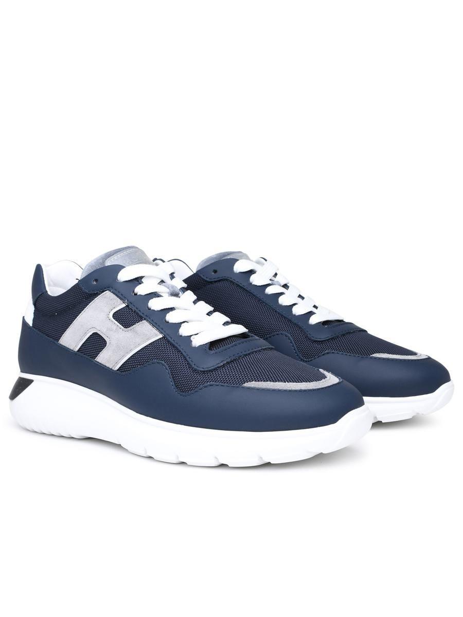 Hogan Interactive 3 Blue Leather Blend Sneakers for Men | Lyst