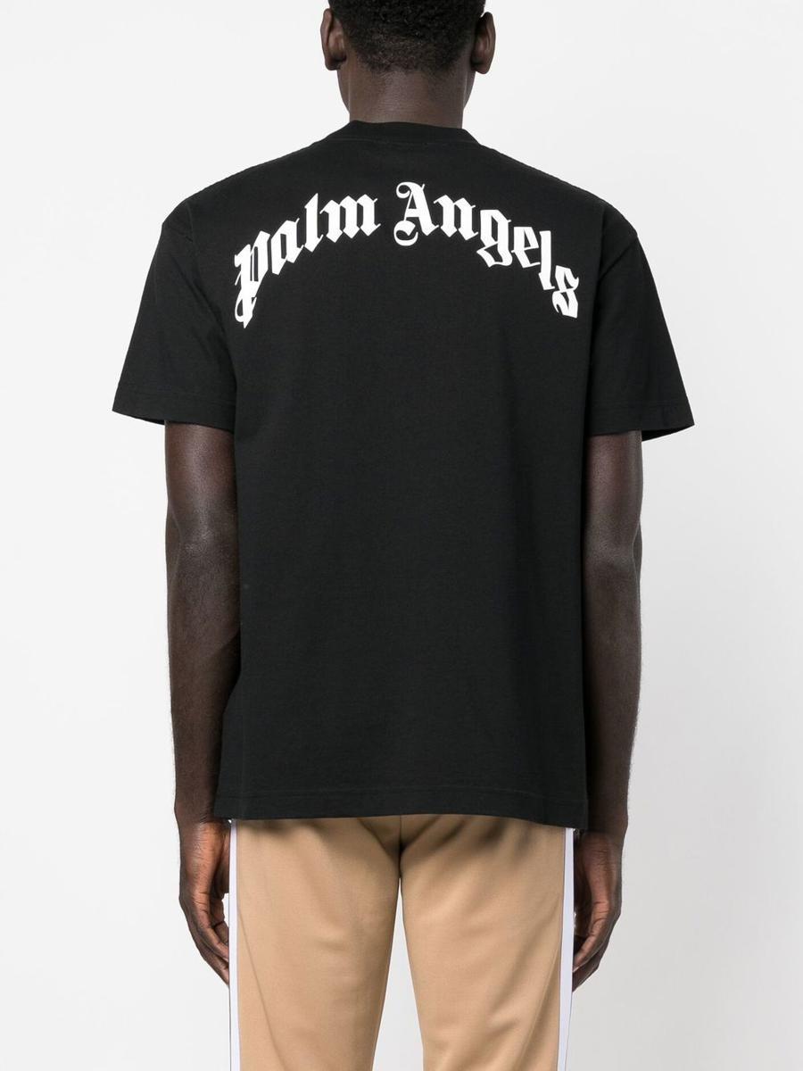 Palm Angels Bear-print Classic T-shirt in Black for Men | Lyst