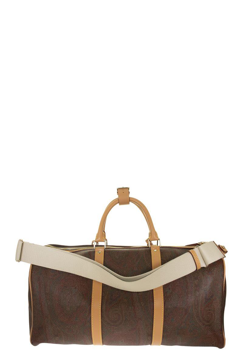Etro Paisley Travel Bag With Shoulder Strap in Brown for Men | Lyst