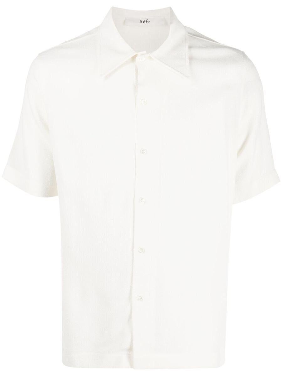 Séfr Suneham Crêpe Shirt in White for Men | Lyst