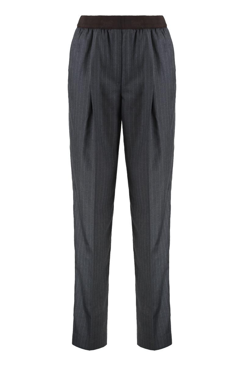 パンツ MIUMIU MIDNIGHT BLUE BATAVIA PANT Miu miu trousers | The Webster