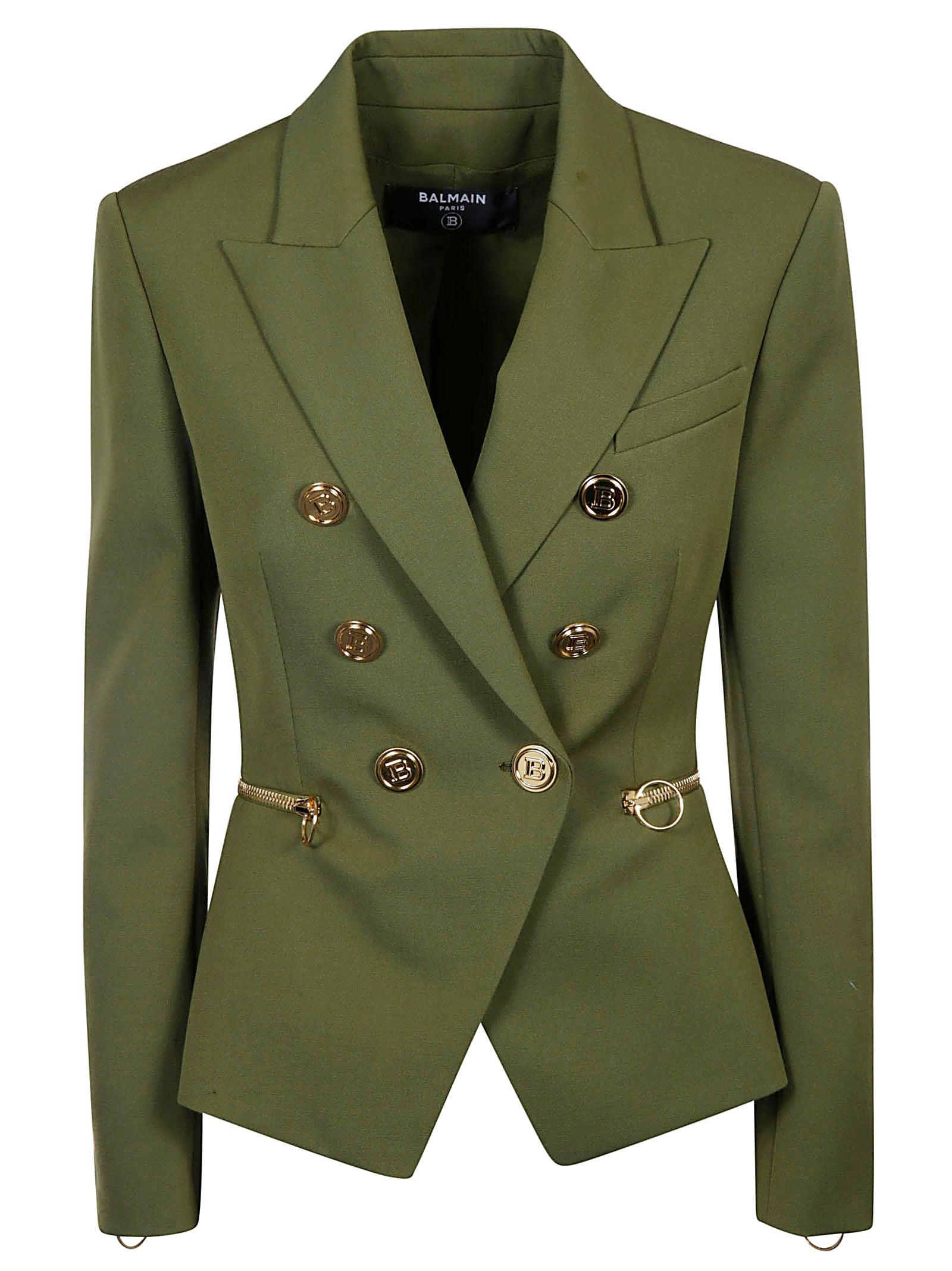 Balmain Jackets in Green - Save 65% - Lyst