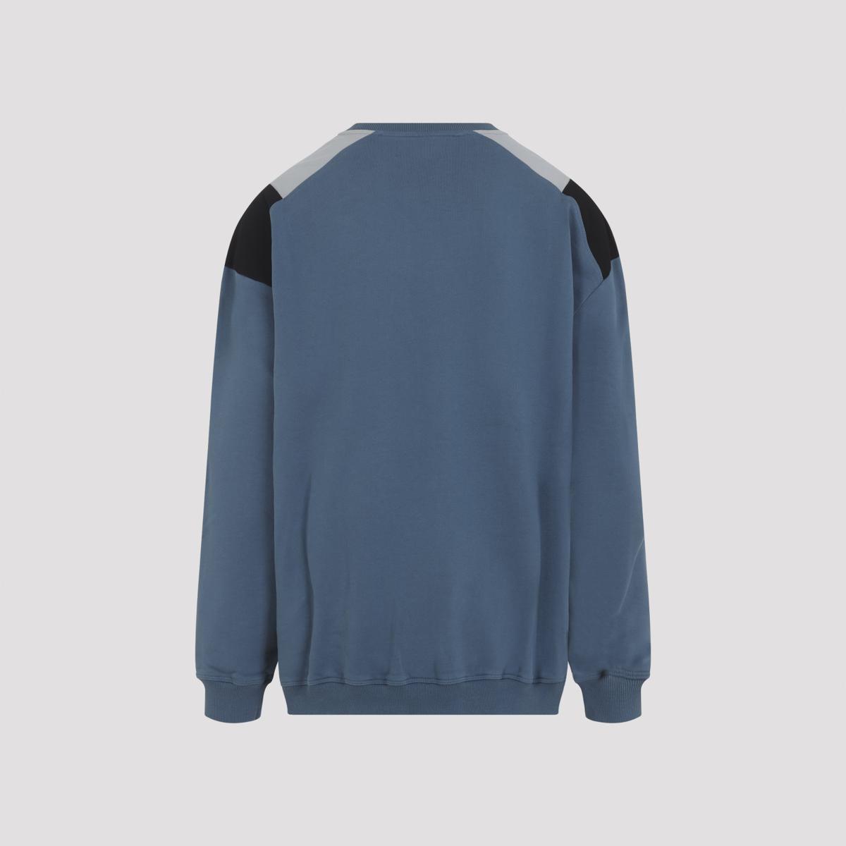 【MARTINE ROSE】LOGO PRINT SWEATSHIRT - BRIGHT BLUE:NAVY MARTINE ROSE】LOGO PRINT SWEATSHIRT - BRIGHT BLUE:NAVY