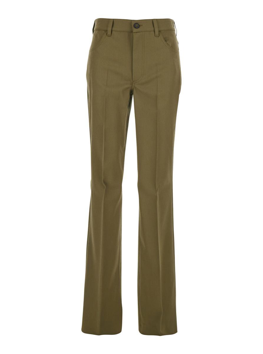 パンツ The Attico Gabardine Long Pants The Attico Pants for Women | Online Sale up to 60% off | Lyst