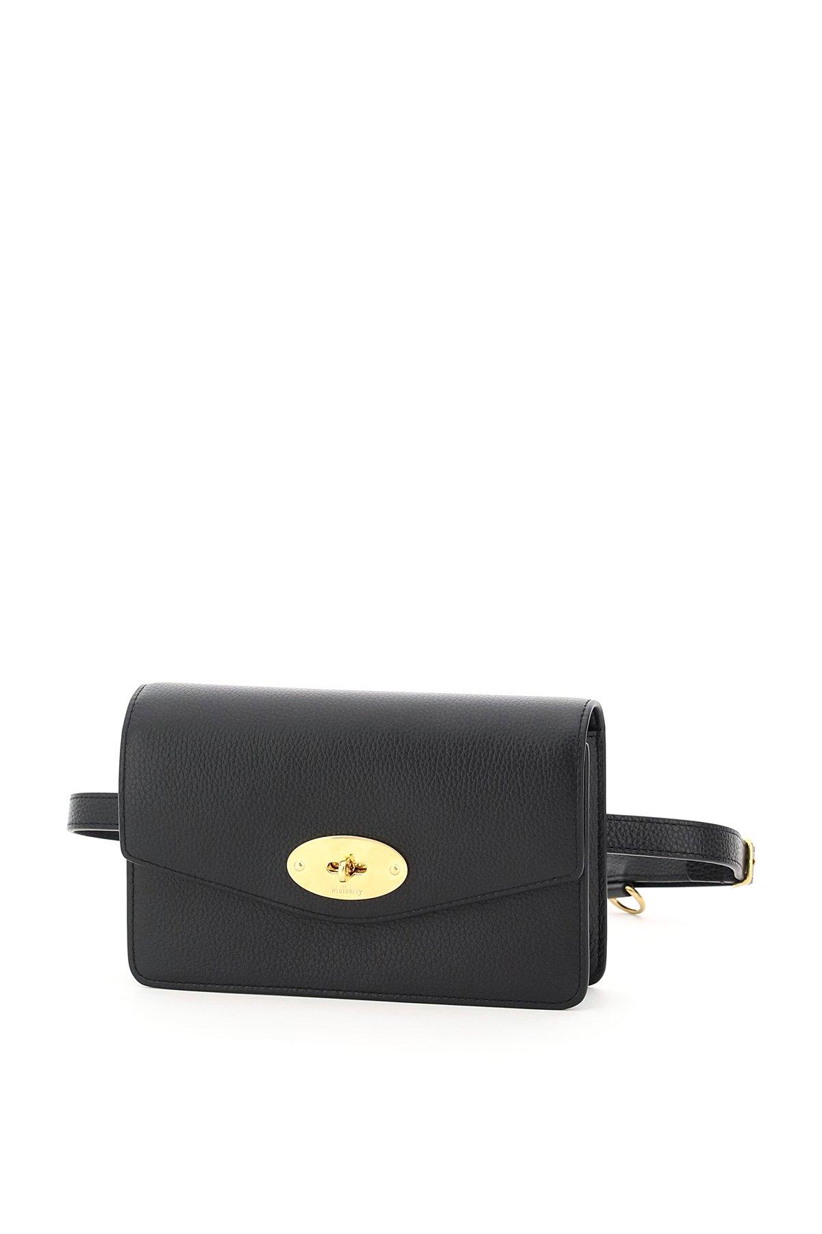 Mulberry Small Darley Leather Belt Bag in Black | Lyst