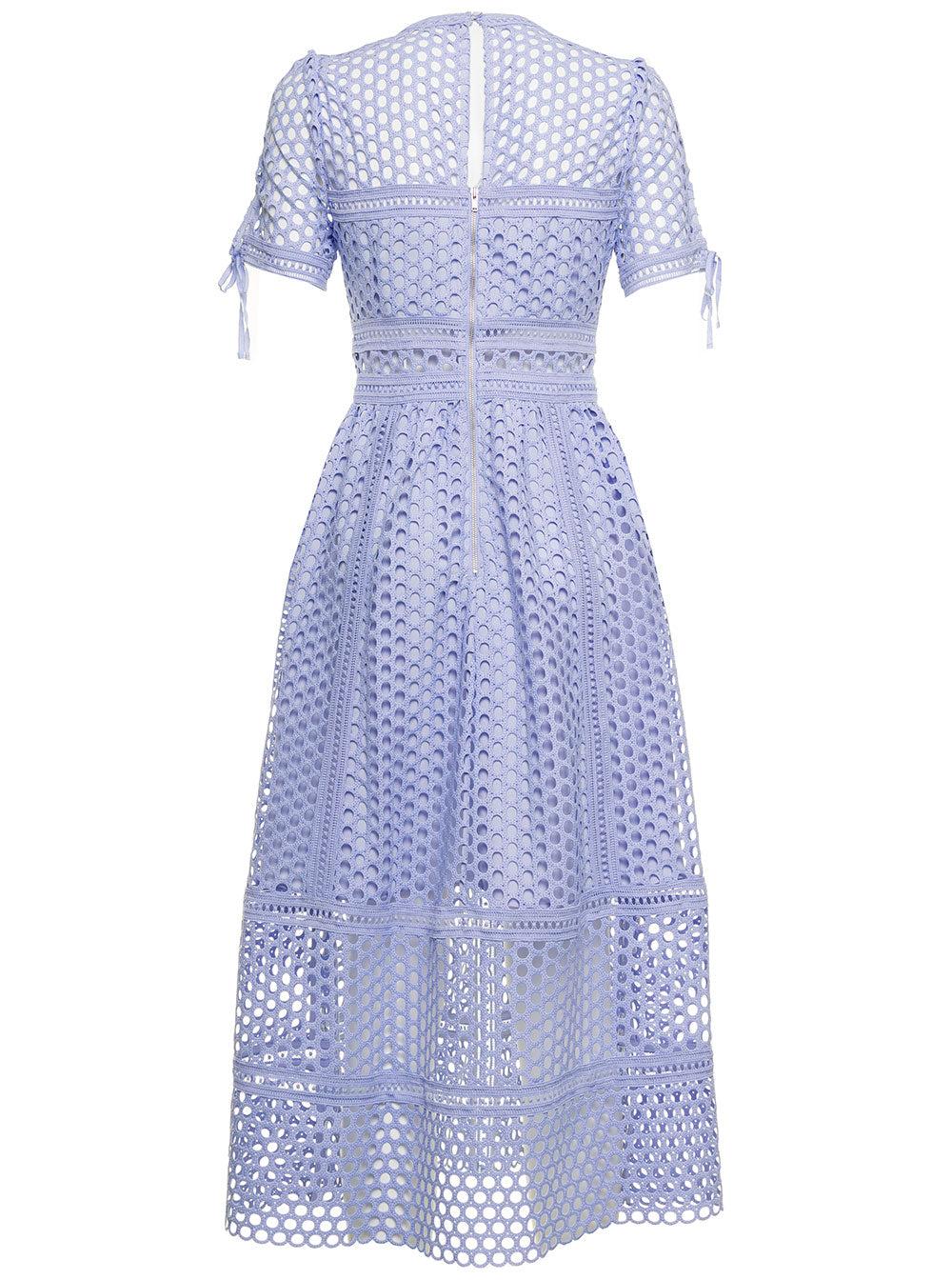 Self-Portrait Self Portrait Woman Lilac Lace Dress in Purple