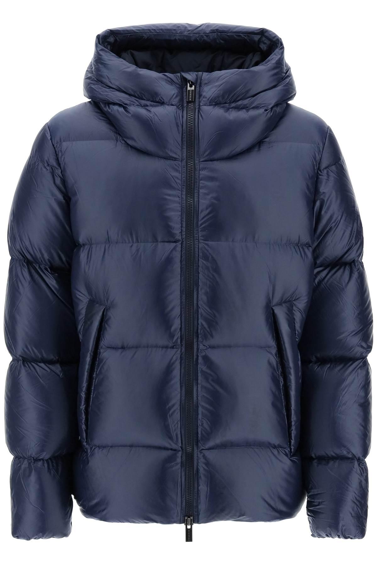 Pyrenex Synthetic 'barry' Short Hooded Down Jacket in Blue for Men | Lyst