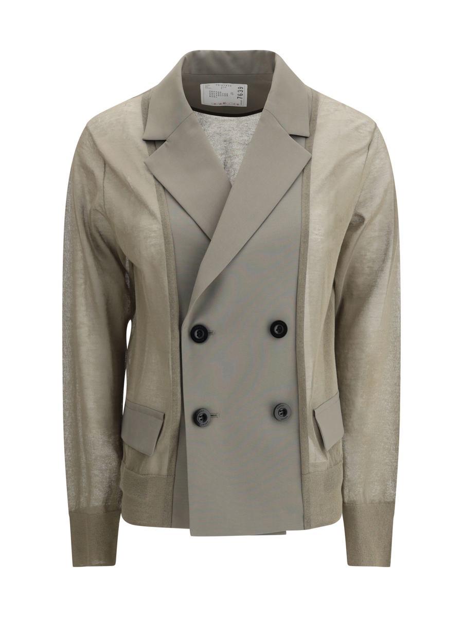 Sacai Double Breasted Jackets for Women | Lyst