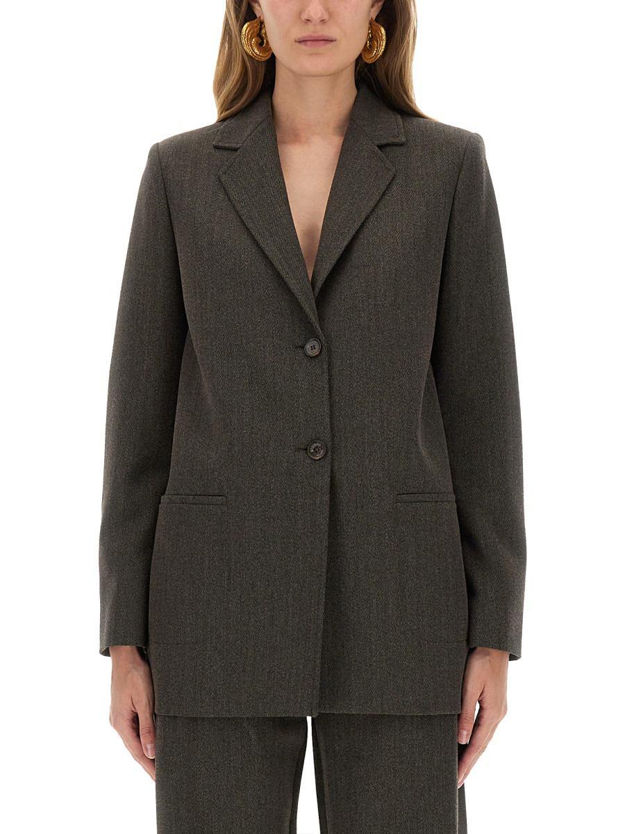ムートン・ファーコート Moschino Double-Breasted Brown Check Coat Moschino checked-pattern double-breasted Coat | Brown | FARFETCH
