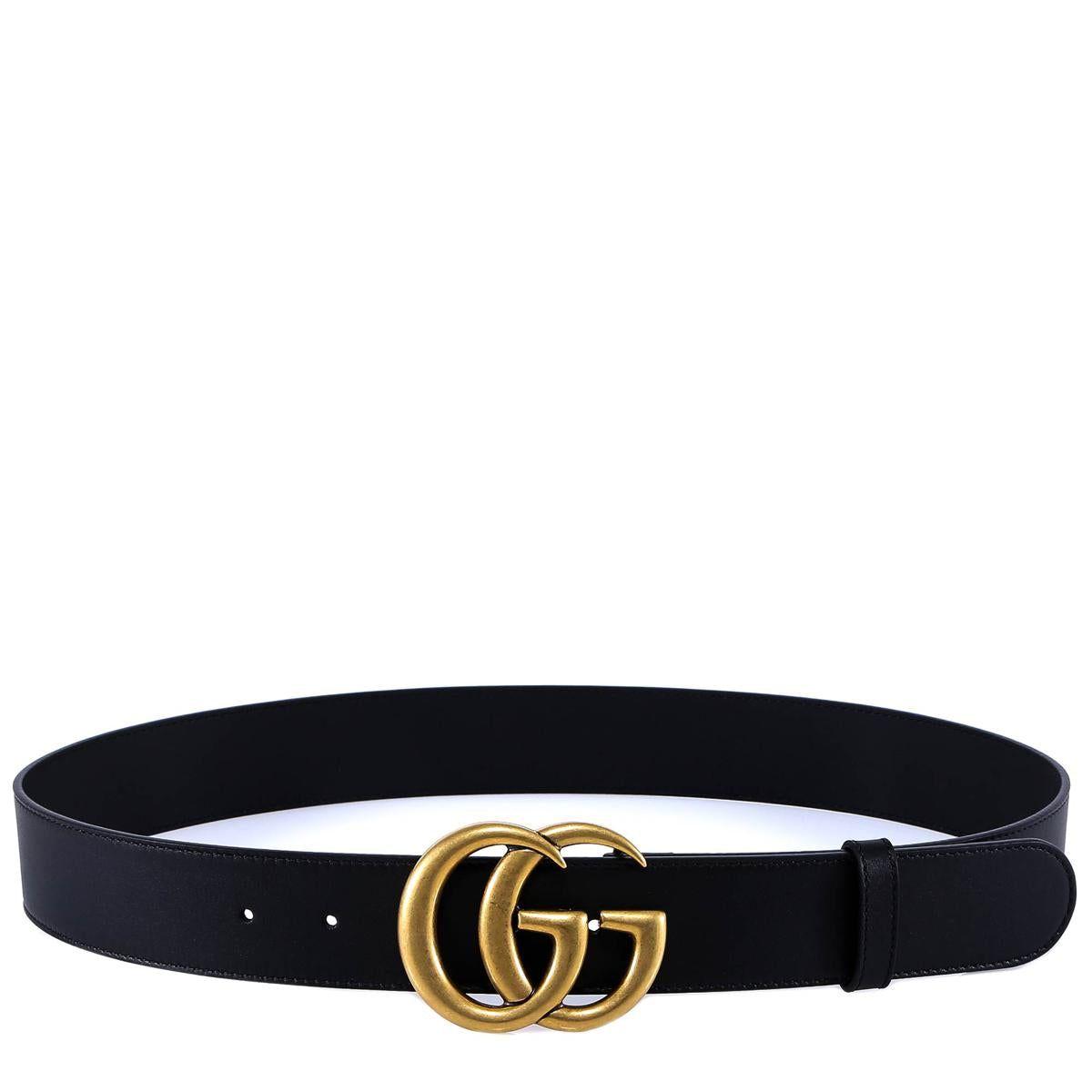 Ladies black gucci belt cheap