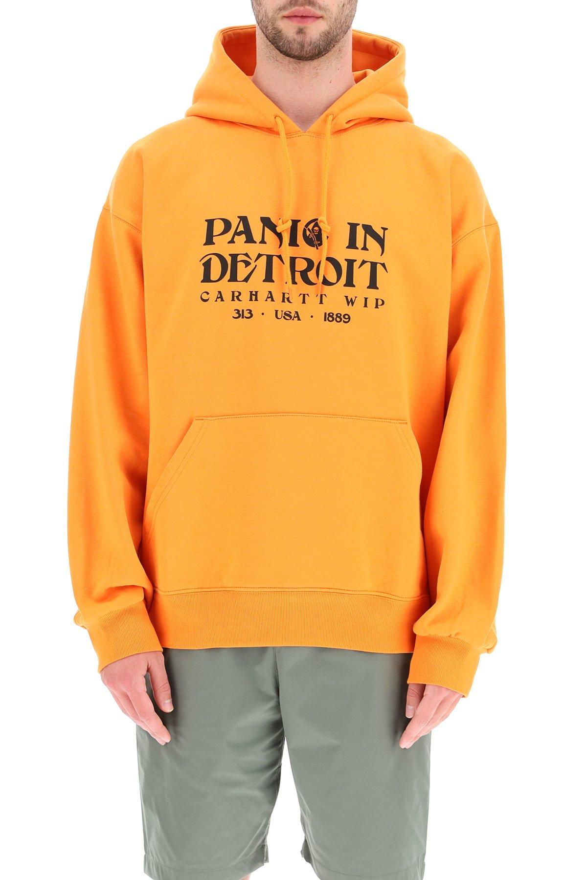 Carhartt Panic Print Hoodie in Orange for Men | Lyst