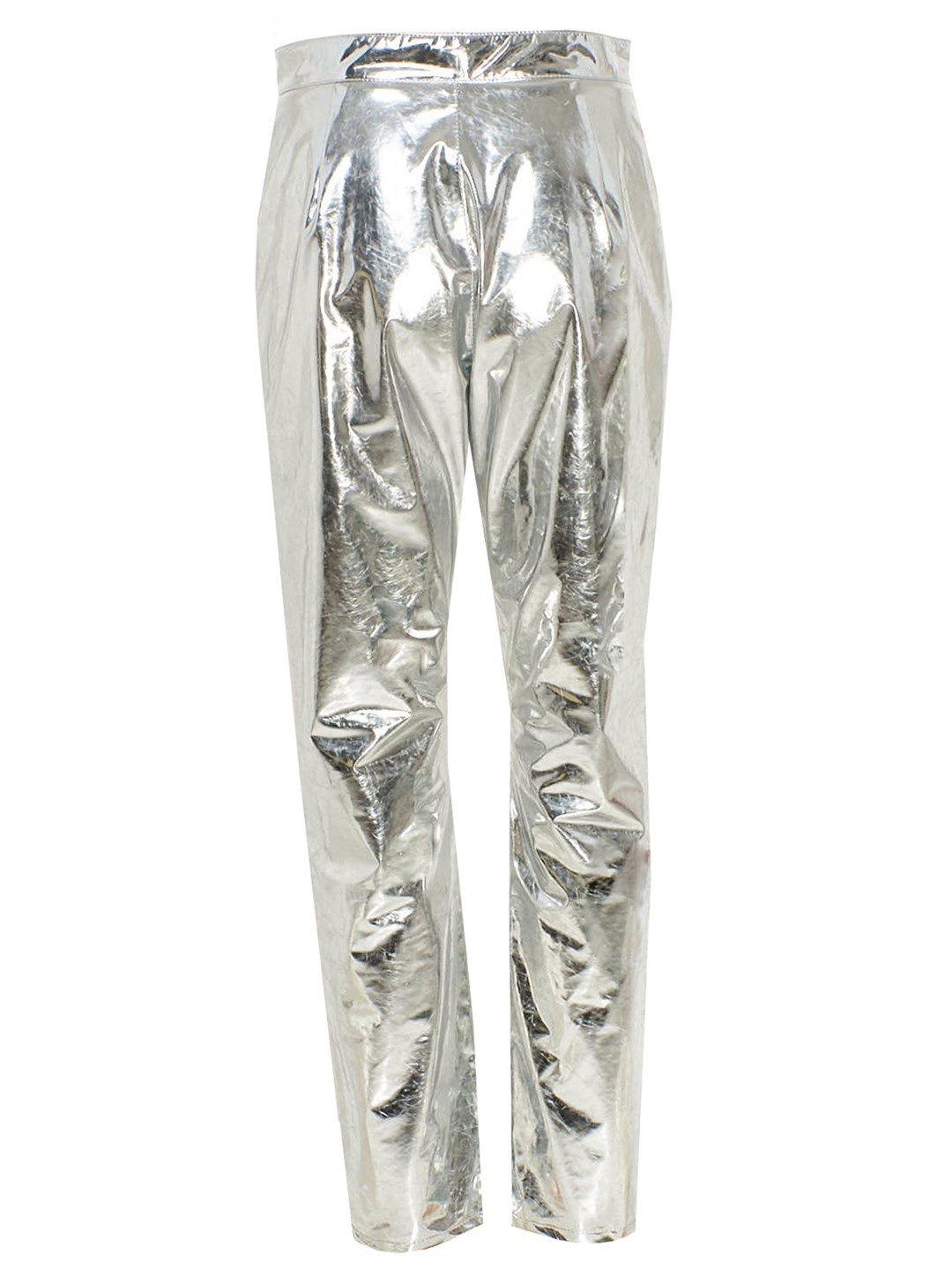 MSGM Silver Pants - Lyst