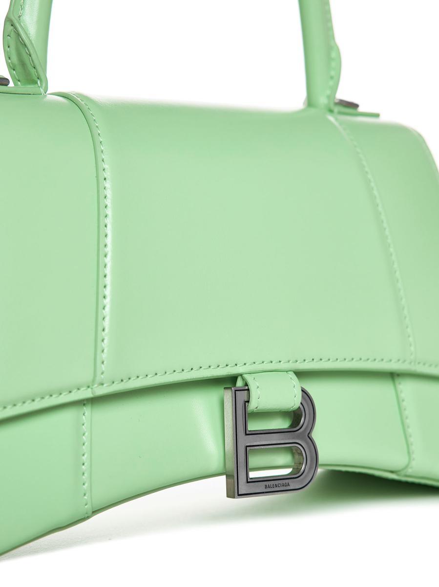 balenciaga neon green purse