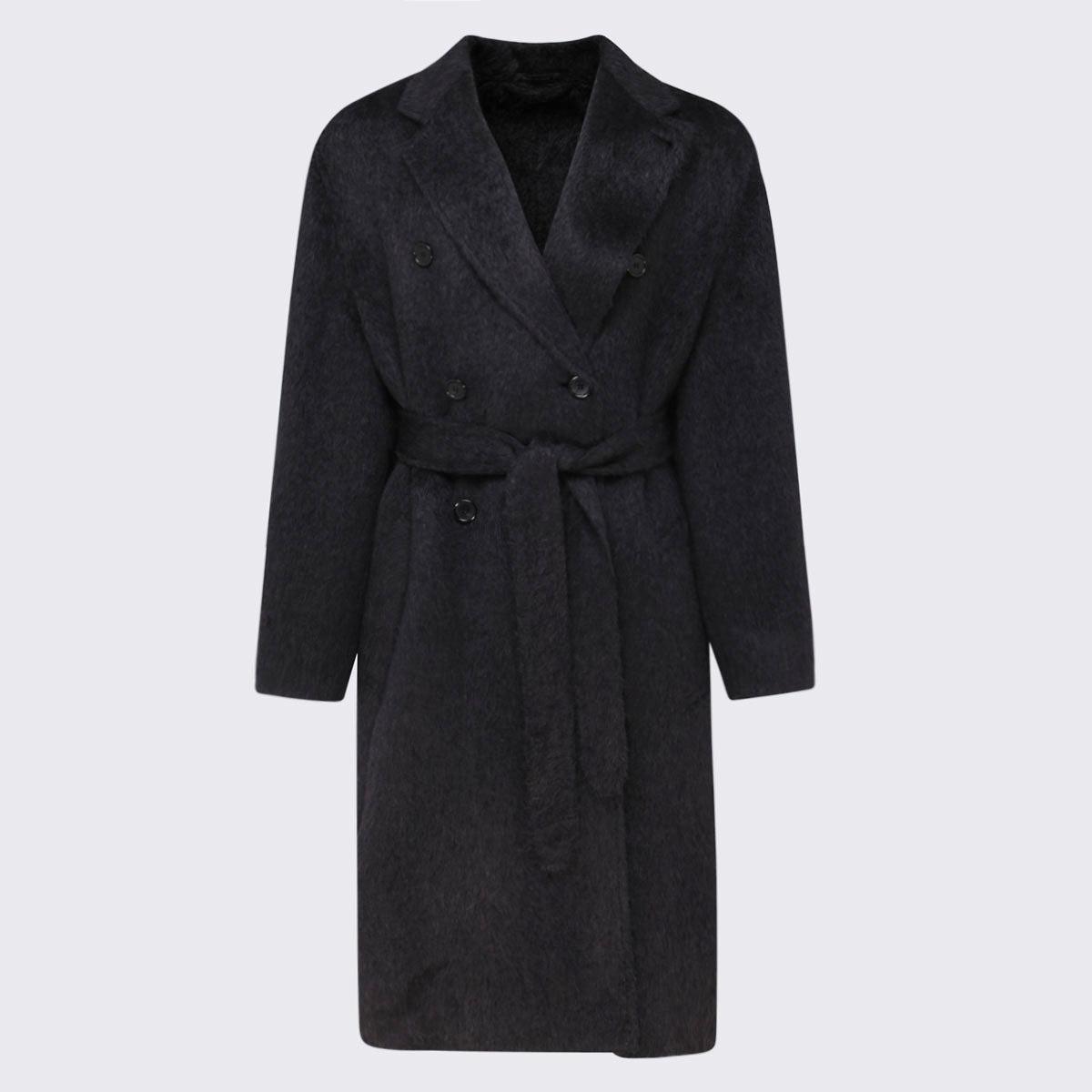 Brioni Anthracite Coat. in Grey (Gray) for Men | Lyst