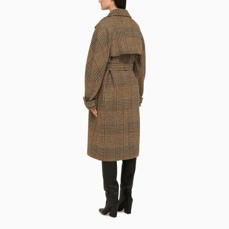 Stella McCartney Double breasted Wool blend Trench Coat in Natural Lyst
