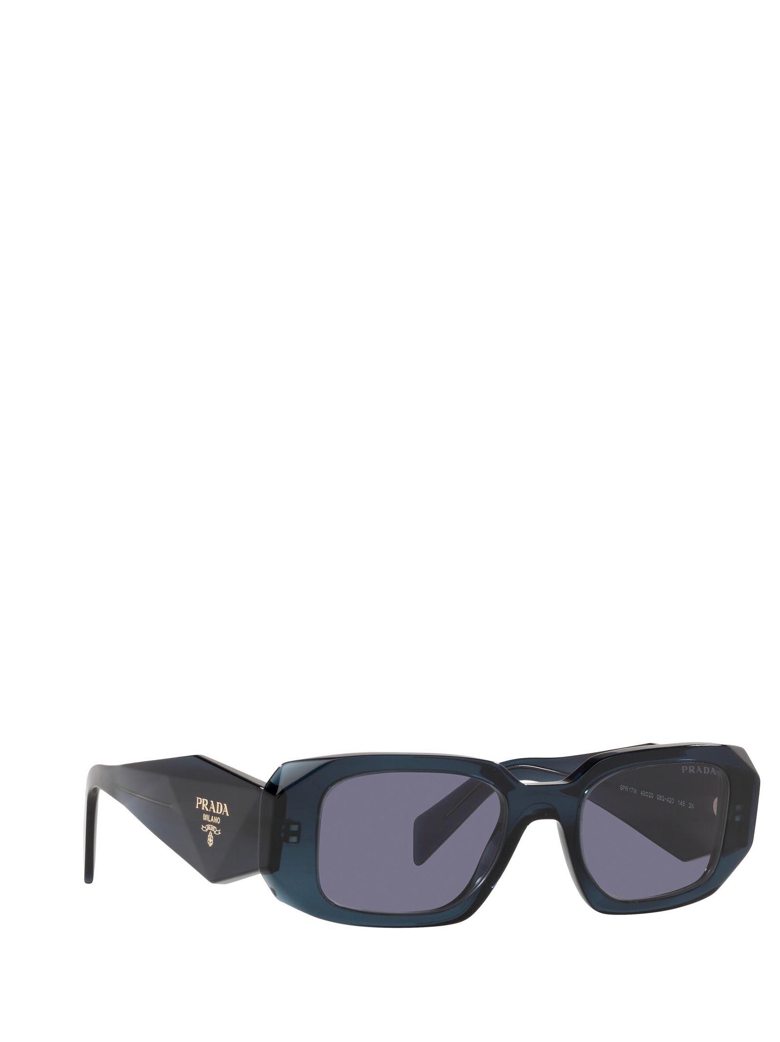 Prada Pr 17ws Rectangular-frame Acetate Sunglasses in Blue | Lyst