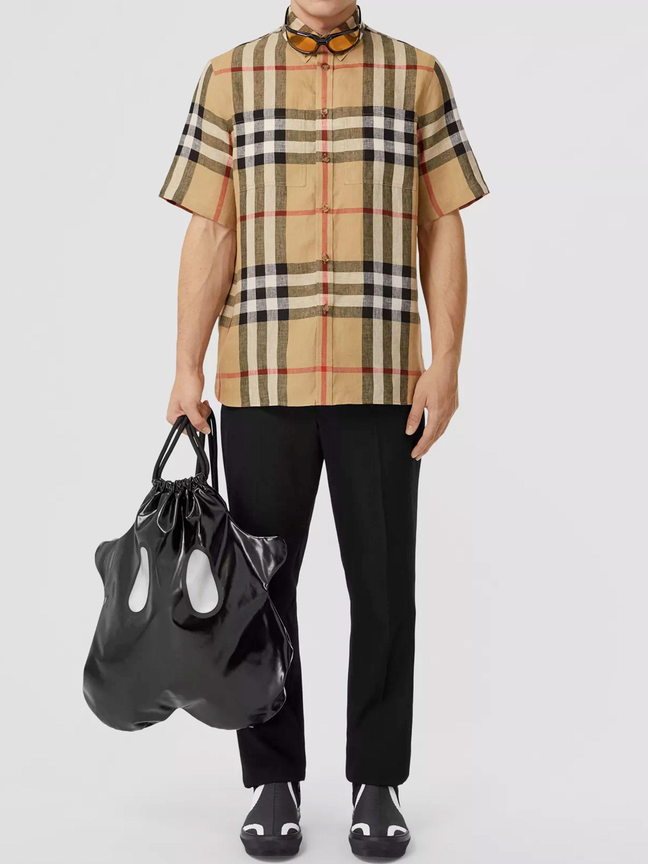 Burberry Tartan Linen Shirt for Men 