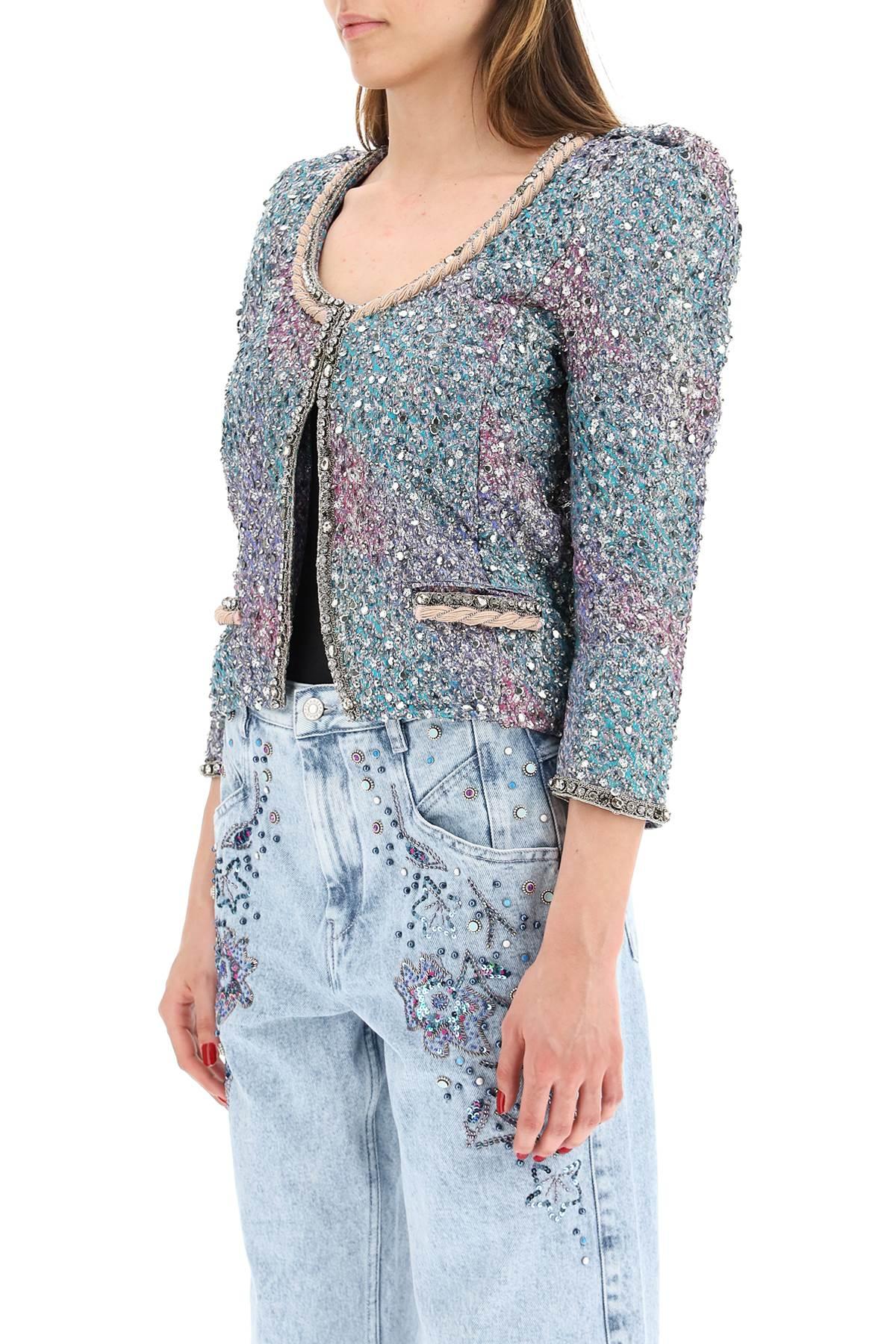 Isabel Marant Apazi Jacket With Sequins in Blue | Lyst