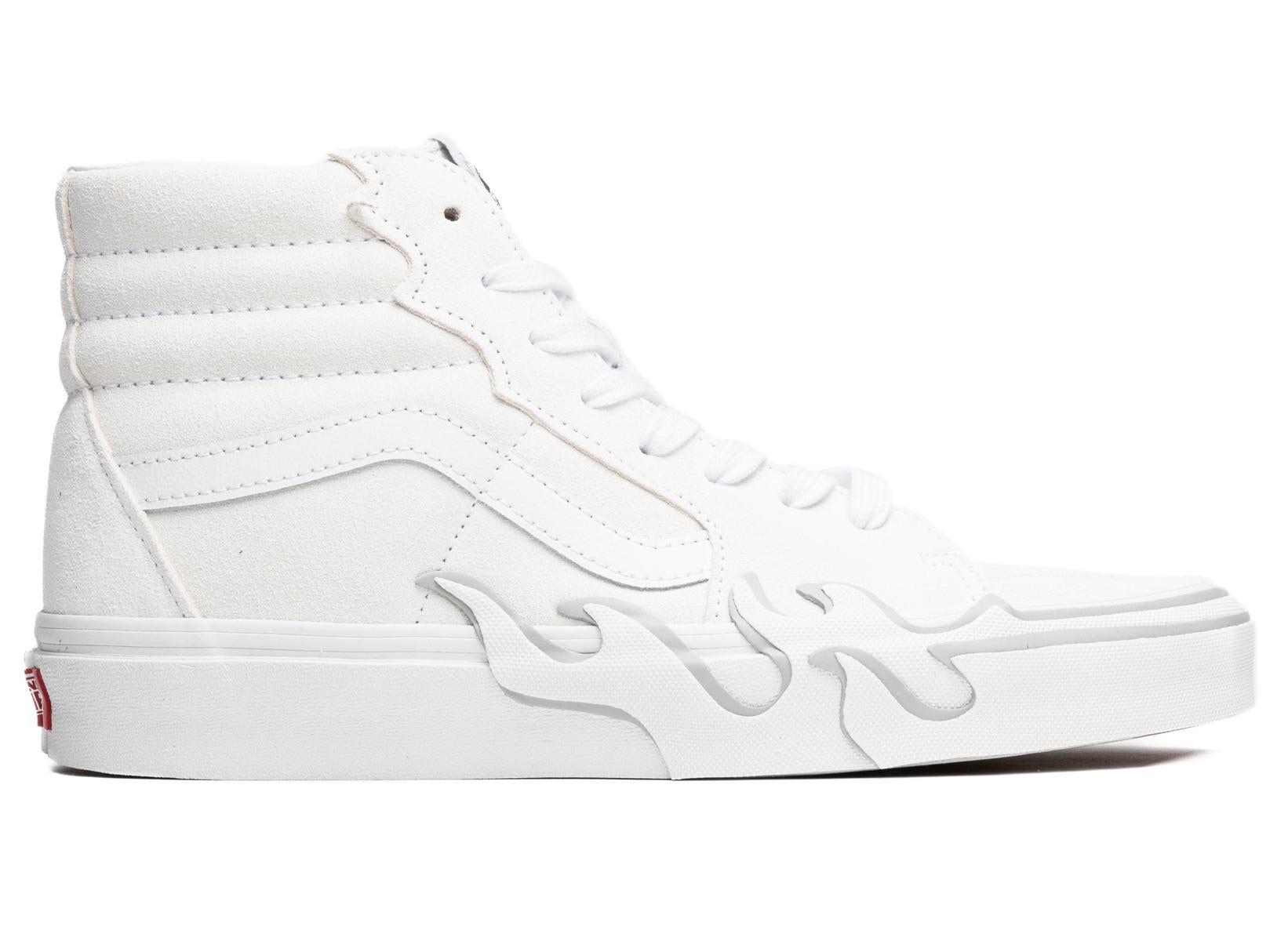 Vans Sk8-hi Flame Shoes in White for Men | Lyst
