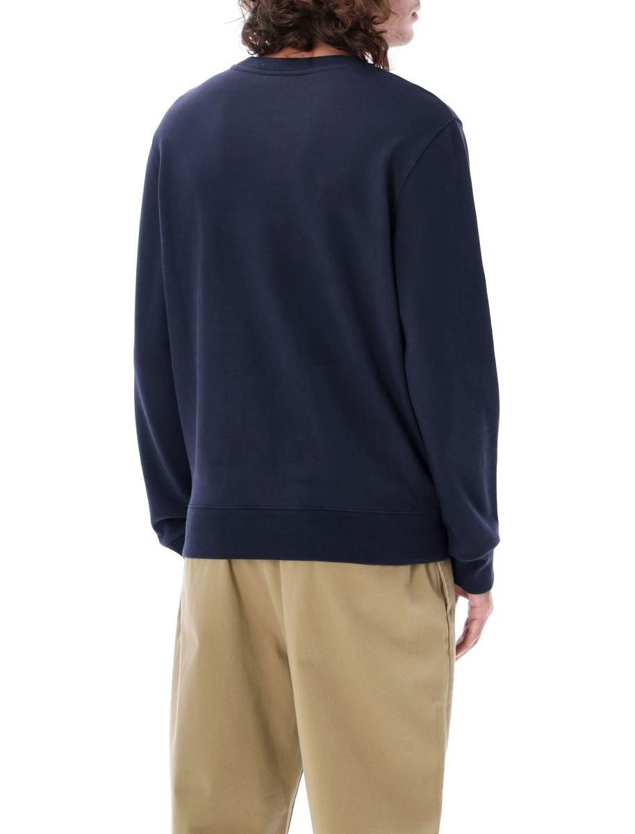 Maison Kitsuné Fox Champion Regular Sweatshirt in Blue for Men | Lyst