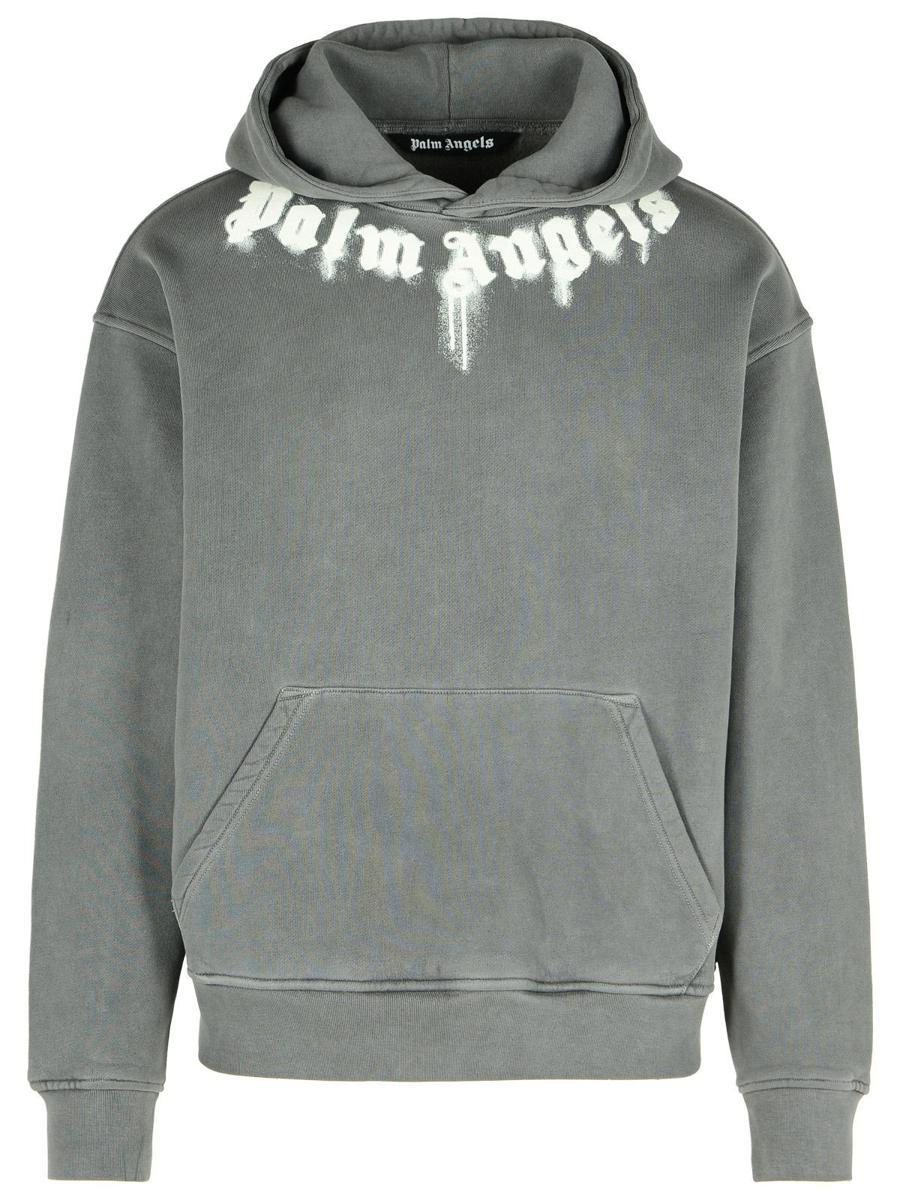 【関税込み】Palm Angels グレー Palms フーディ Palm Angels College Palm Hoodie | Grey | FARFETCH