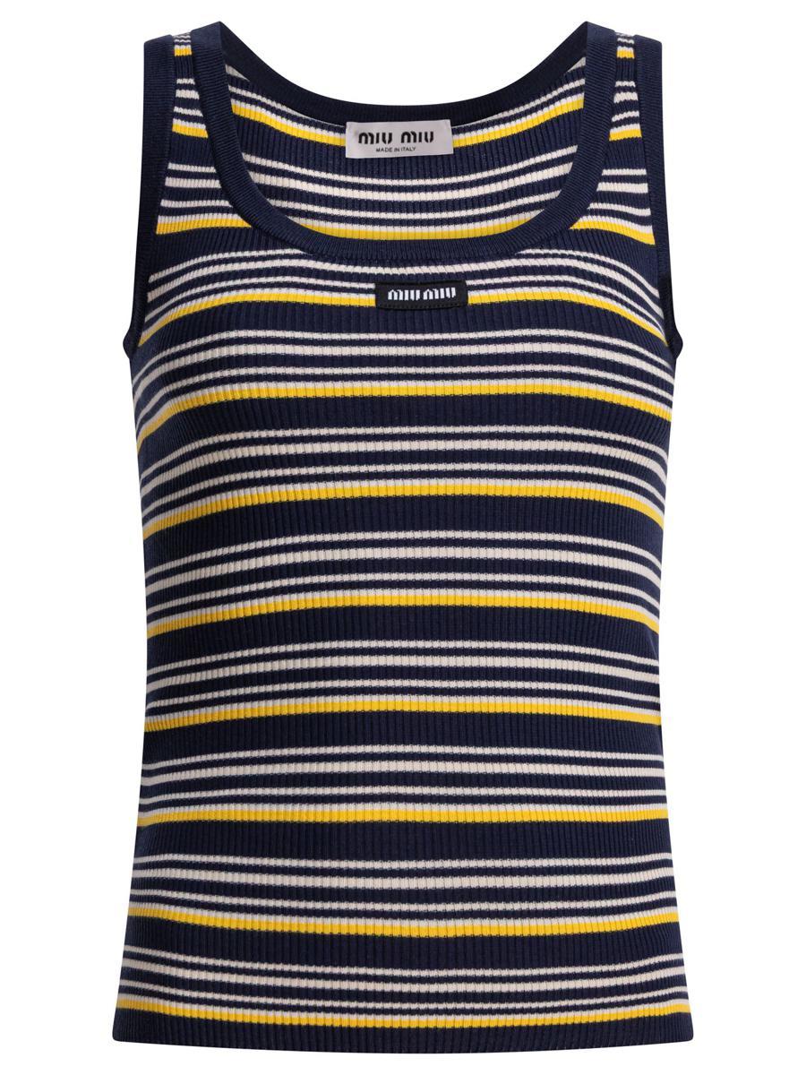 Miu Miu Sleeveless and tank tops for Women | Online Sale up to 37
