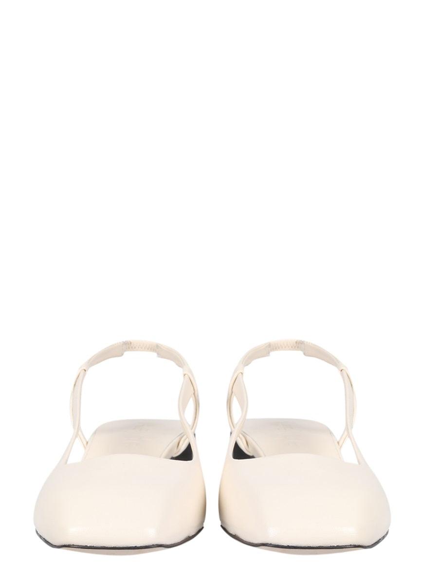 Aeyde Leather Alicia Slingback in White (Natural) - Save 4% | Lyst