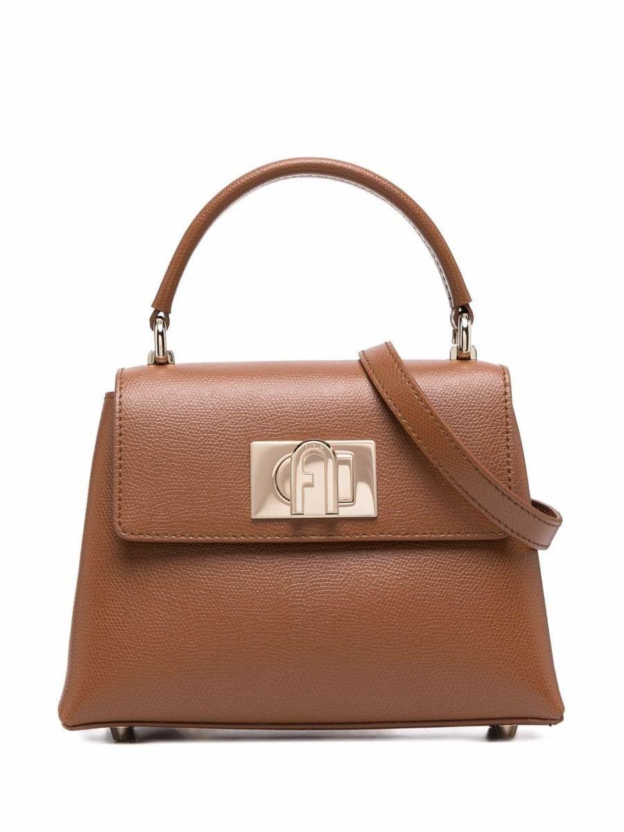 Furla 1927 Mini Top Handle Bags in Brown Lyst