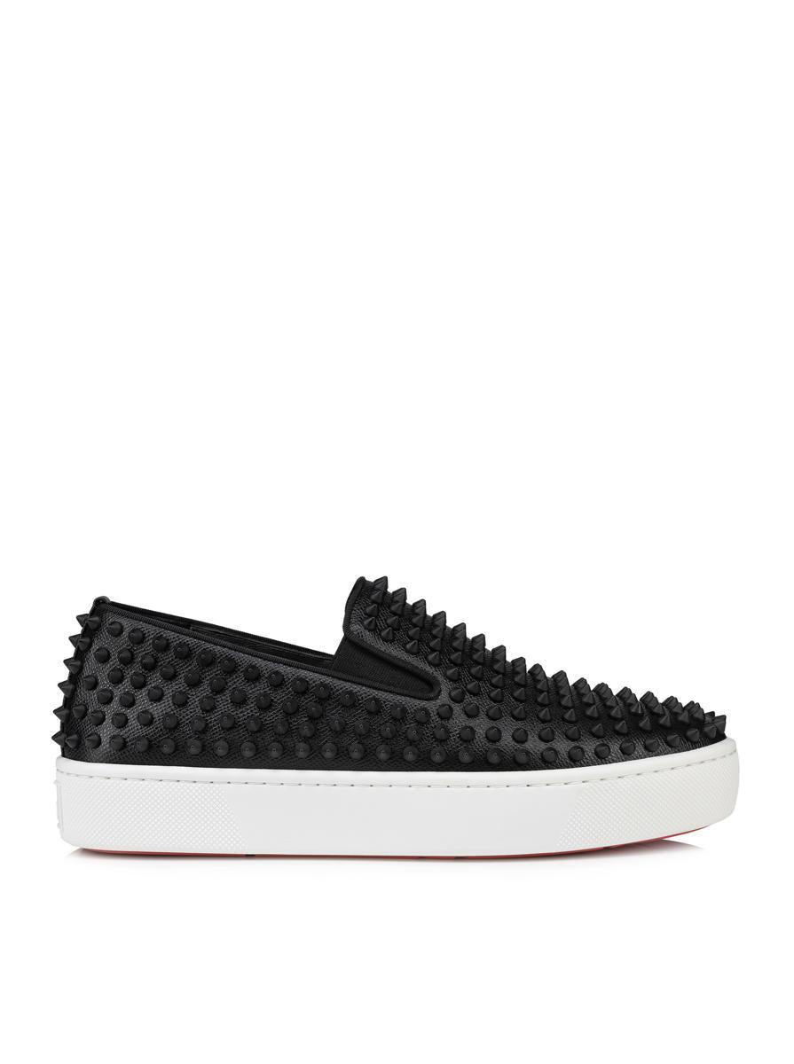 Black christian louboutin loafers best sale